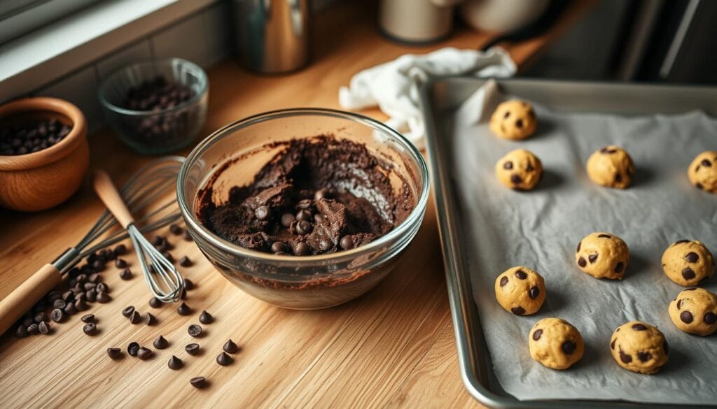 make cookies from brownie mix