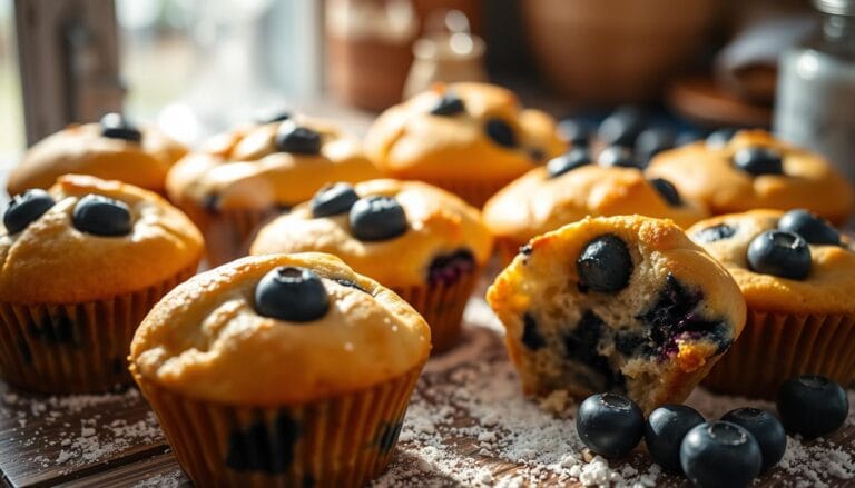 mini blueberry muffins